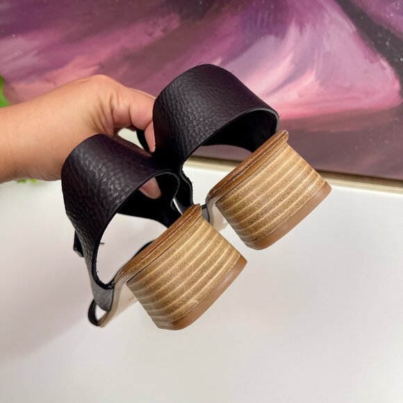 Pedro Garcia Zirel Slingback Block Heel Sandal in Black Size EU 37 / US 7 - Picture 9 of 15